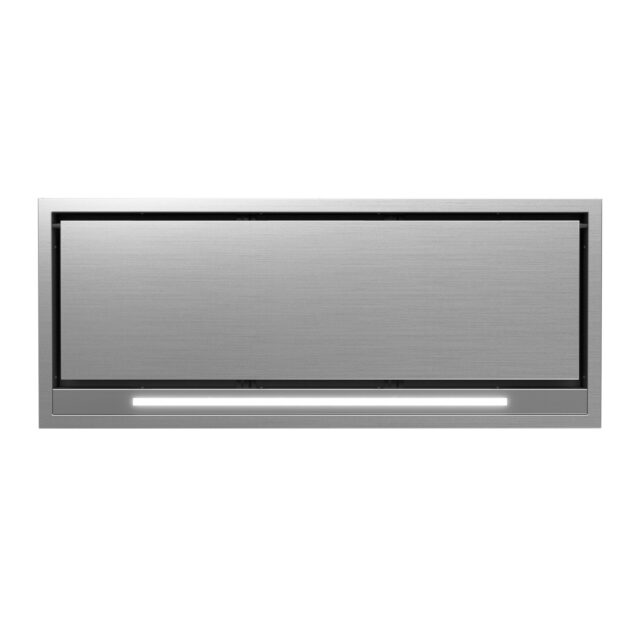 Elegant 48-inch kitchen hood with digital control panel
