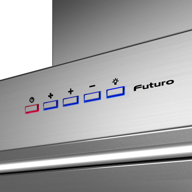 48-inch wall-mounted hood with recirculating filter option