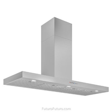 Black kitchen wall mount range hood | Modern kitchen hood vent