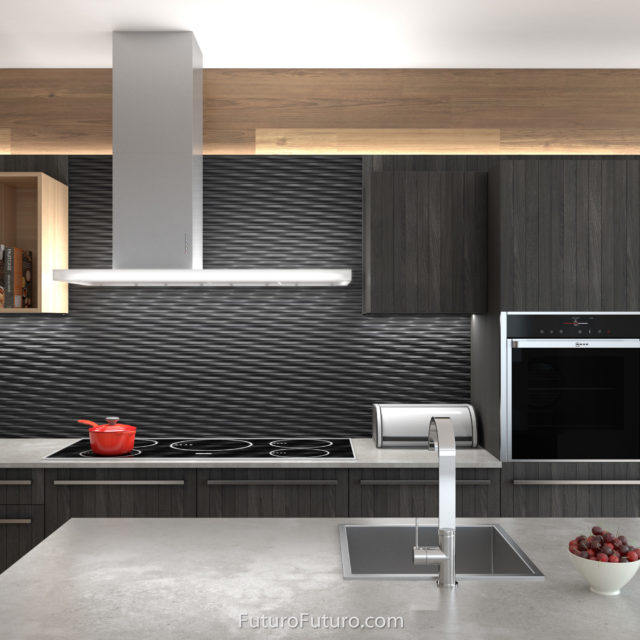 Elegant kitchen stove hood | Modern kitchen wall mount range hood