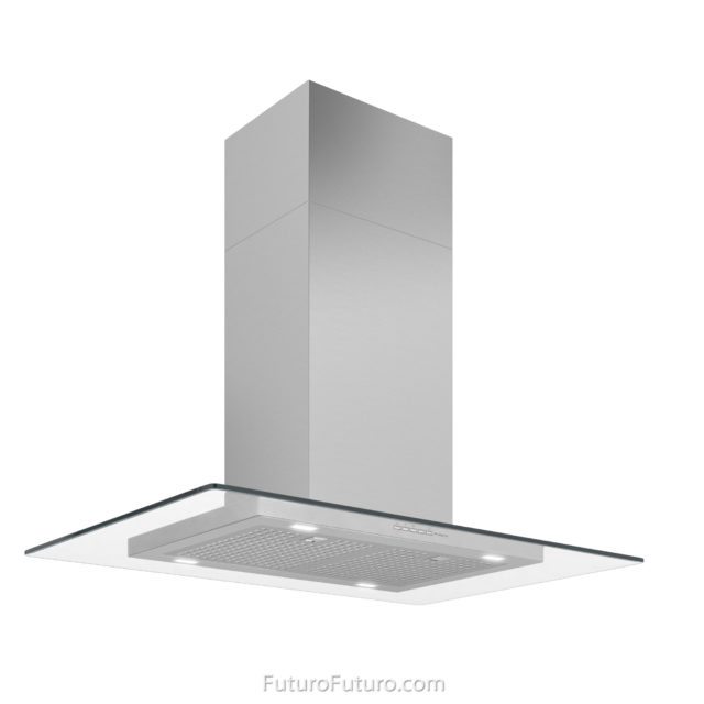 Glass kitchen hood | Modern glass range hood