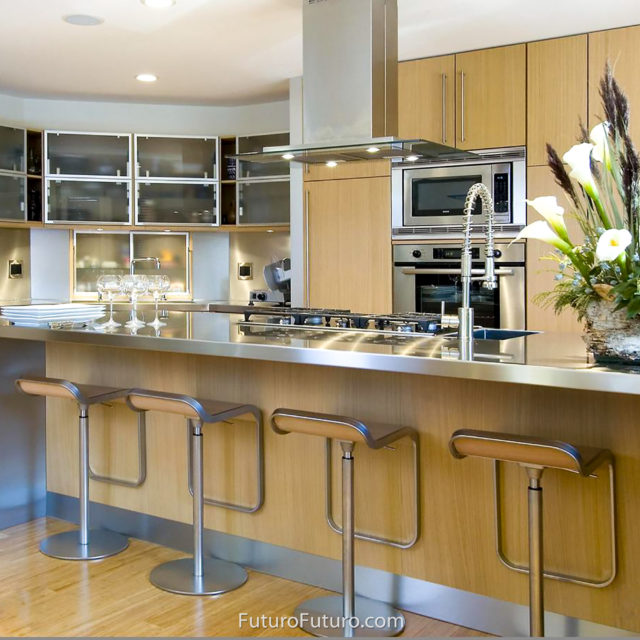 Wooden kitchen cabinets kitchen exhaust fan | Glass range hood