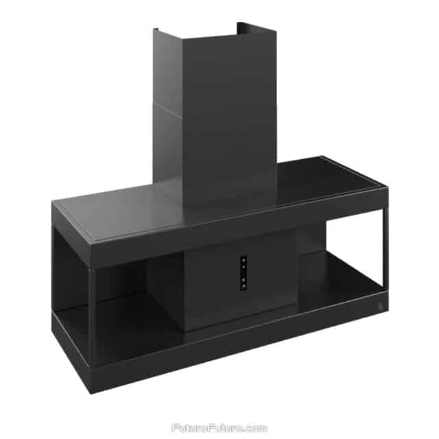 Sleek Gunmetal Finish - Gunmetal kitchen range hood