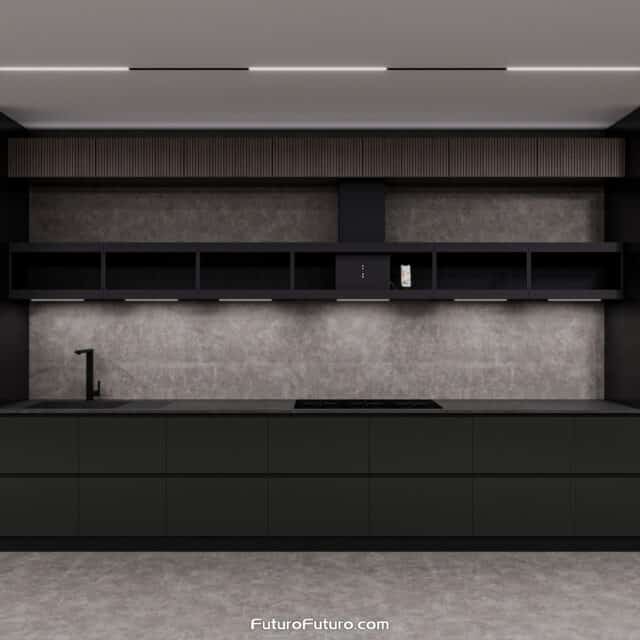 Easy Cleaning with Enamel Finish - Nova Black Range Hood