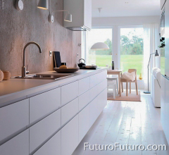 Handleless Kitchen Cabinets Modern White Kitchen