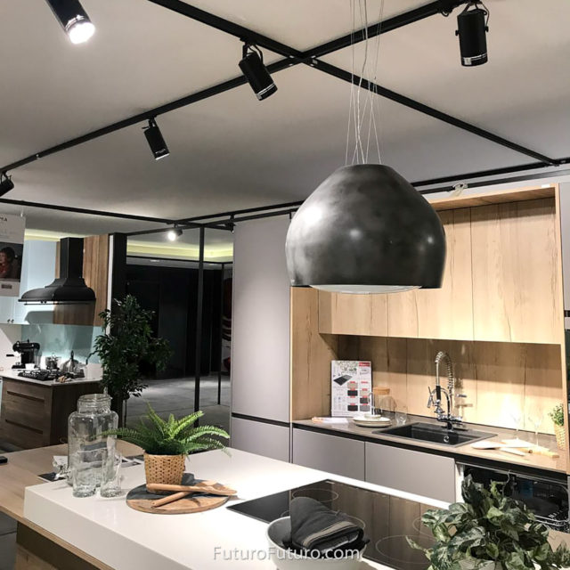 luxury kitchen range hood | modern ceiling mount range hood