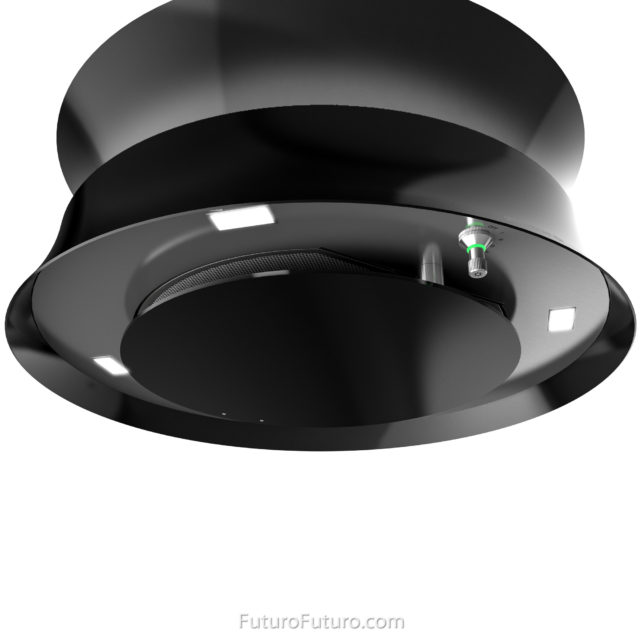 Designer & made in Italy luxury kitchen hood | black vent hood