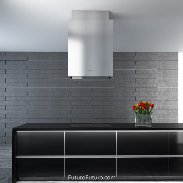 modern kitchen design island range hood | modern countertops stainless steel hood