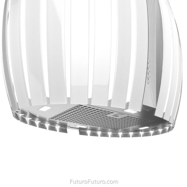 Glass and stainless steel kitchen fan | Stainless steel range hood
