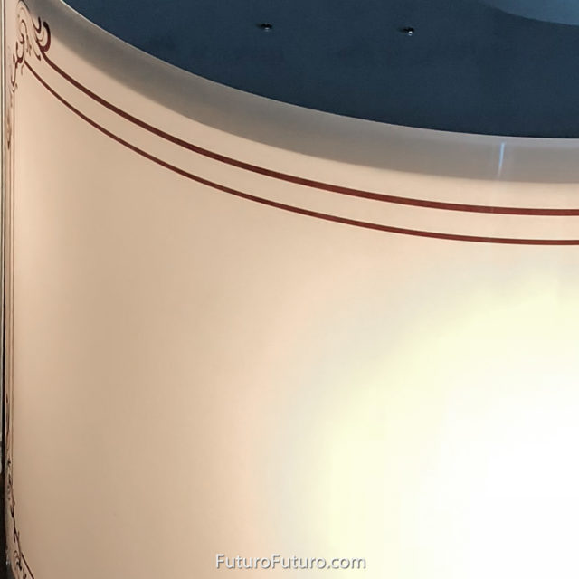 Tempered glass kitchen vent fan | Illuminated glass kitchen vent