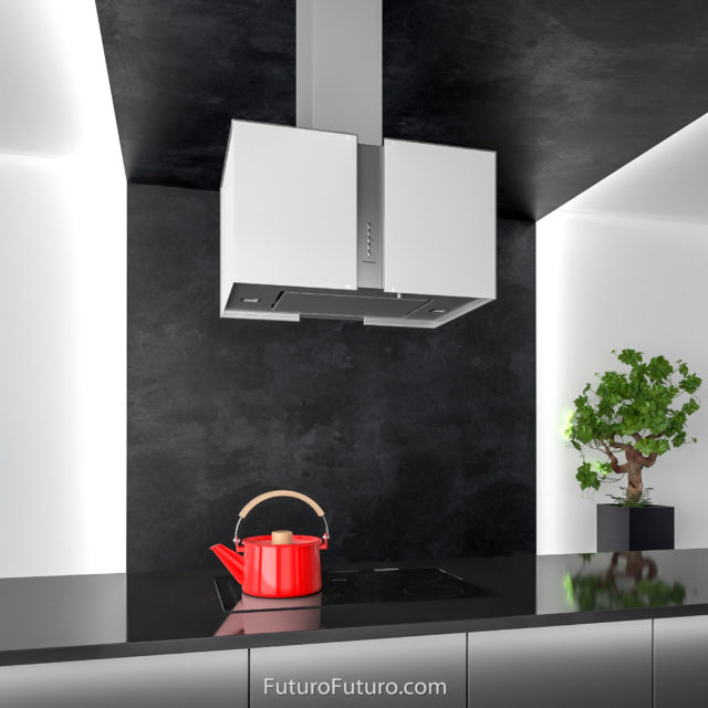 Modern kitchen cabinets vent hood | Designer kitchen hood