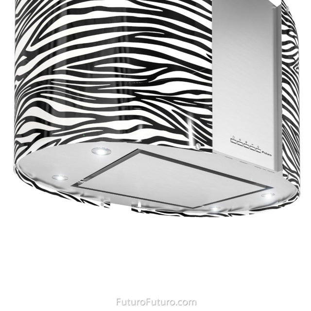 Black-white modern kitchen hood vent | Contemporary oven hood