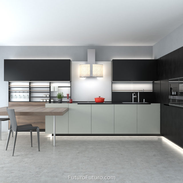 Designer kitchen cabinets wall mount range hood | Luxury kitchen hood
