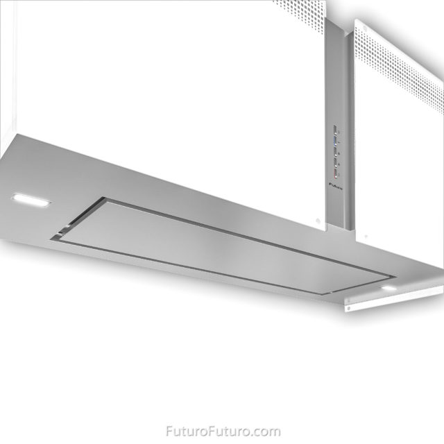 Glass and stainless steel range hood | Modern kitchen vent fan