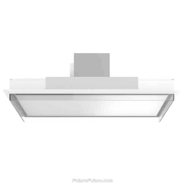 Elegant white finish on 48-inch Alina Wall Range Hood