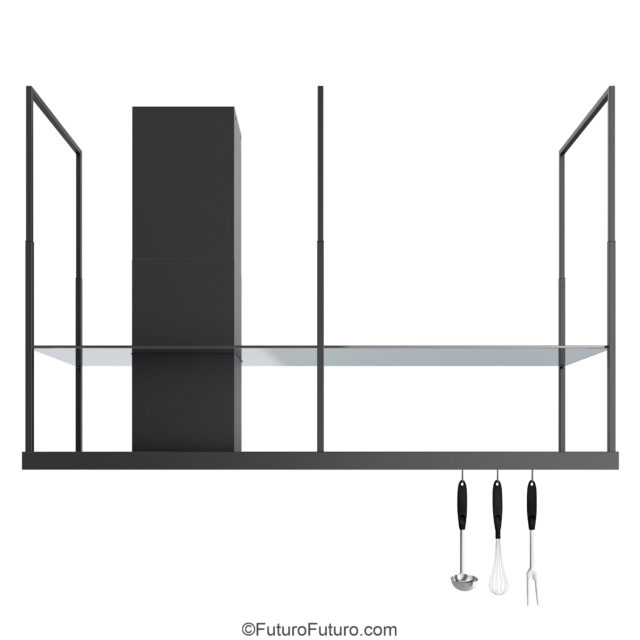 69″ Cage Black Island Range Hood - Image 2