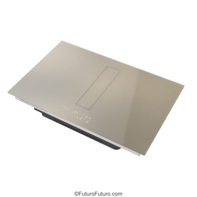 Futuro Futuro 32-inch Portofino Champagne downdraft induction cooktop front view