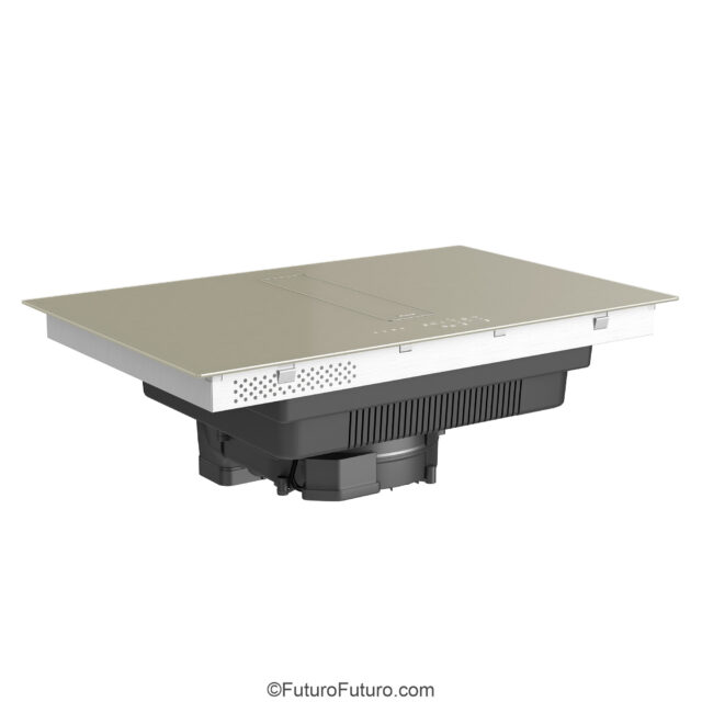 Downdraft glass flap of Futuro Futuro Portofino Champagne cooktop