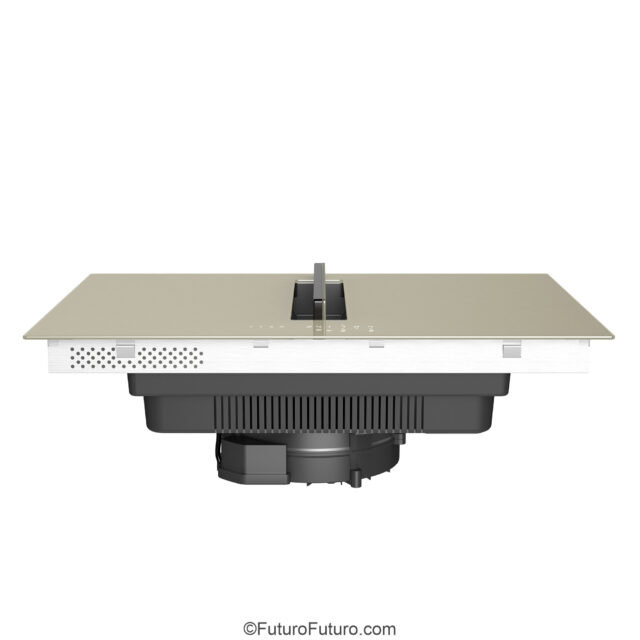 Luxury Italian design downdraft induction cooktop champagne model