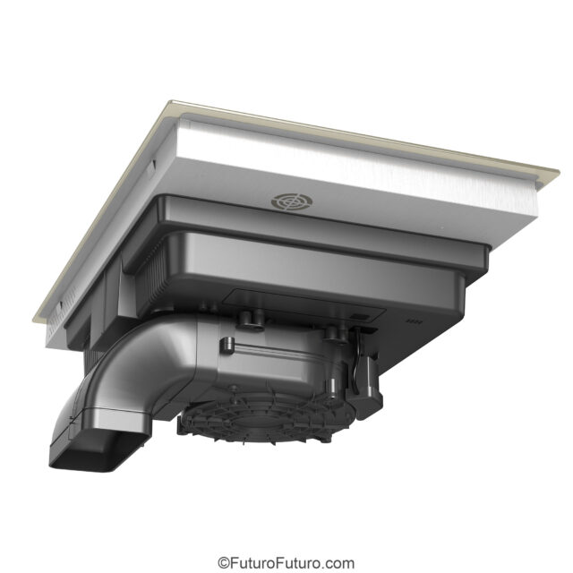 Champagne cooktop with automatic odor removal and Long Life filter system