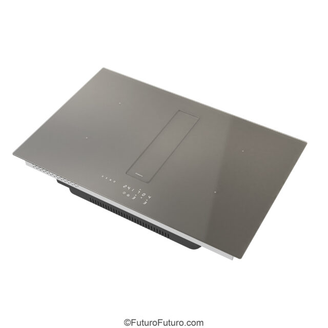 Futuro Futuro 32-inch Portofino Charcoal downdraft induction cooktop front view