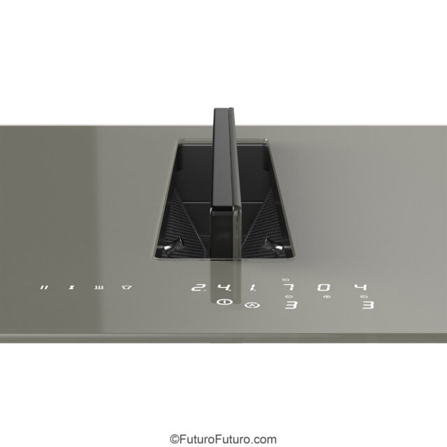 Futuro Futuro downdraft induction cooktop in bold charcoal finish