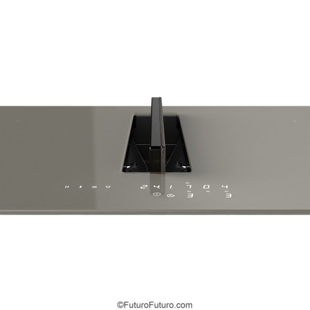 Futuro Futuro downdraft induction cooktop in bold charcoal finish
