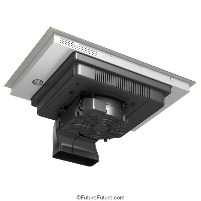 Futuro Futuro charcoal glass flap with built-in downdraft suction