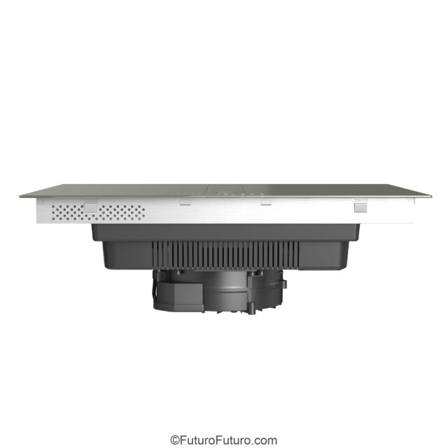 Automatic ventilation system on Portofino Charcoal induction cooktop