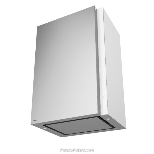 Compact Italian-crafted range hood with 940 CFM ventilation power.