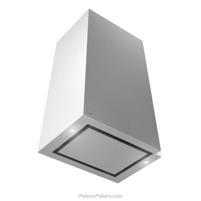 Futuro Futuro 24-inch Torre White Wall-Mount Range Hood with sleek design.