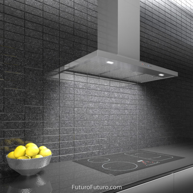 Italian designer wall mount range hood | Wall mounted kitchen hood vent