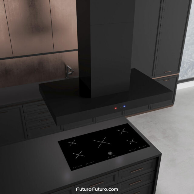 Kitchen lights island range hood | Black kitchen under cabinet lighting range hood