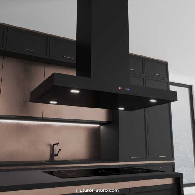 Cooktop island range hood | Gas cooktop range hood