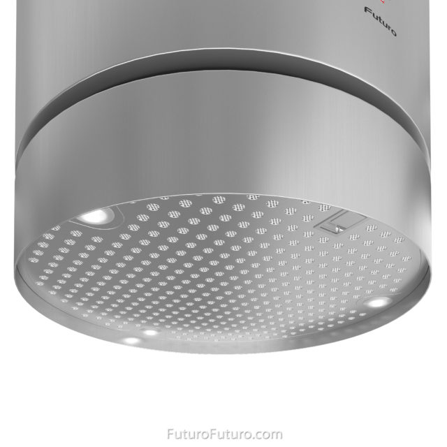 dishwasher safe metal mesh grease filters range hood | circular island range hood