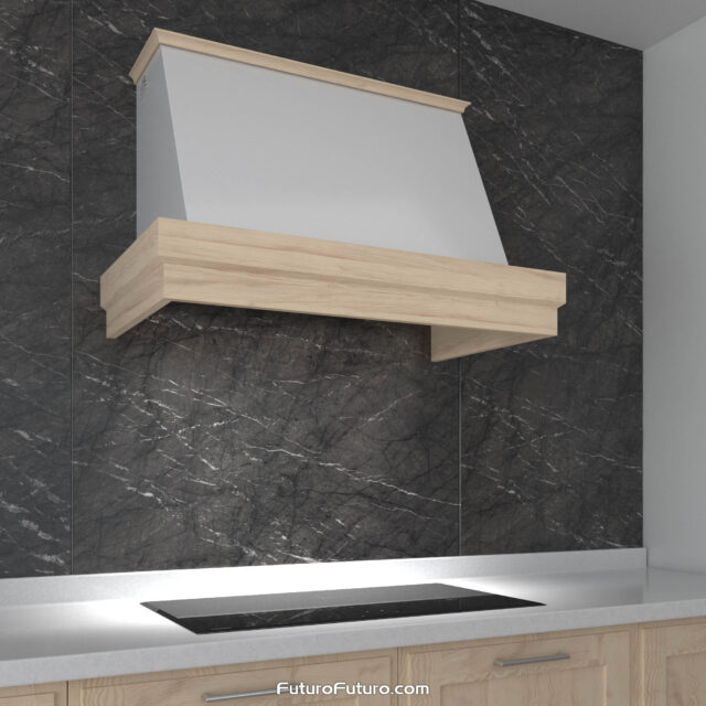 Kitchen Hood with Wooden Frame - Futuro Futuro Wall mount 36-in Art Tempo kitchen vent