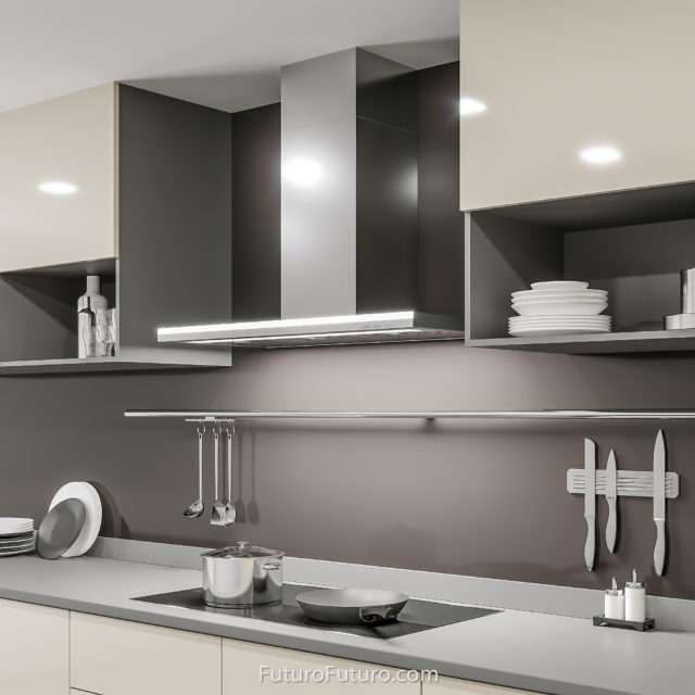 Polished kitchen cabinets stainless steel range hood | Best range hoods