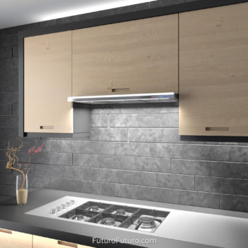 Designer kitchen hood - 36 inch Streamline White Wall range hood - Futuro Futuro range hood