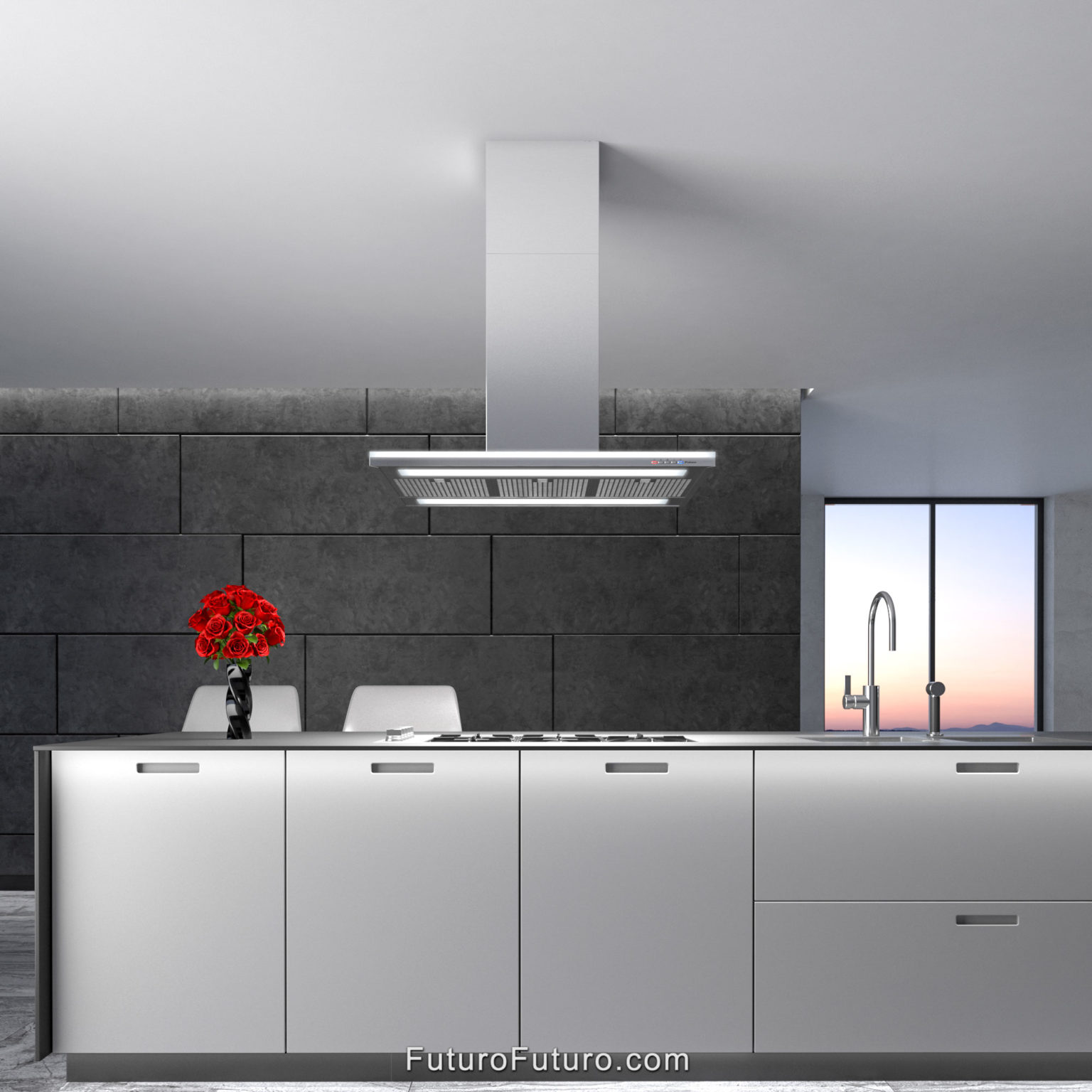 Futuro Futuro 36″ Streamline Island Range Hood