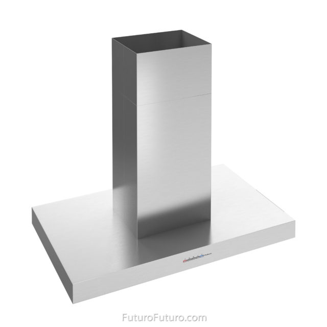 Modern stainless steel kitchen hood - 36 inch Positano FS island range hood - Futuro Futuro range hoods