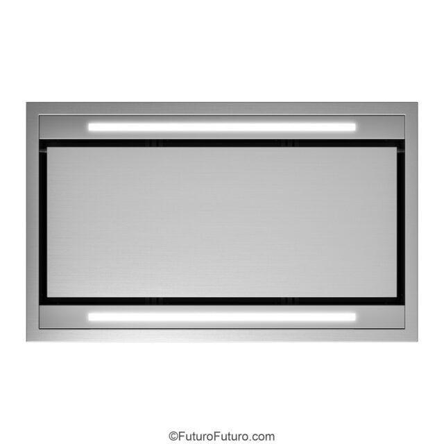 Italian-crafted stainless steel island vent hood