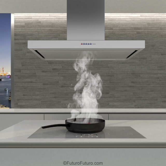 Modern range hood with perimeter extraction technology