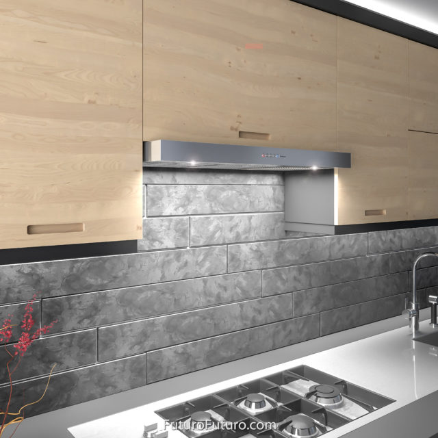 Kitchen under cabinet range hood | Modern stainless steel hood