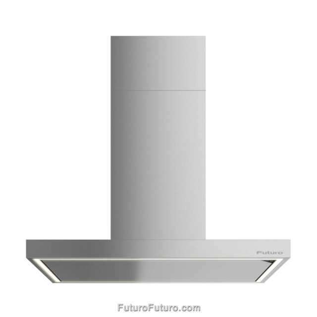 Futuro Futuro | Minimalistic Kitchen Ventilation Design | Stainless Steel Island Range Hood