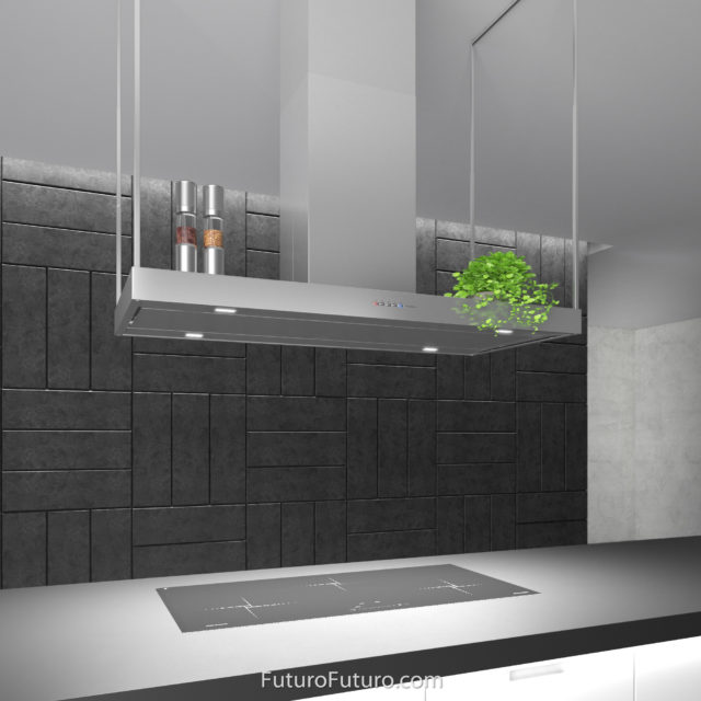 Modern kitchen vent hood | Designer kitchen ducted range hood