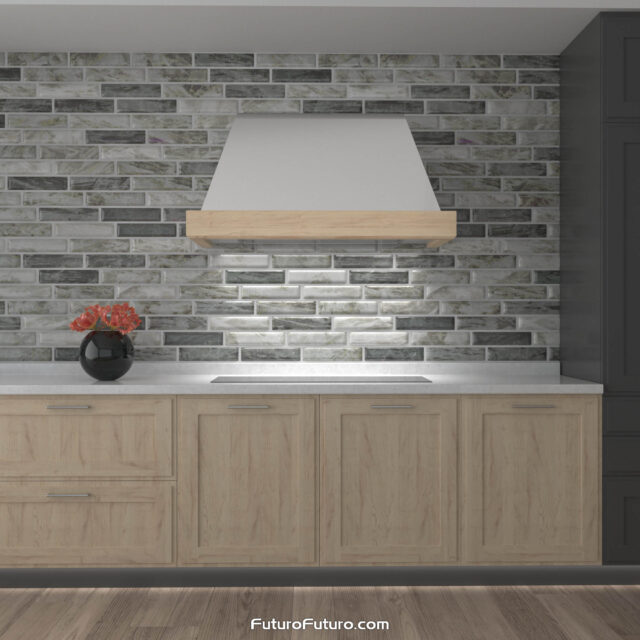 The versatile ducted or ductless functionality of the Futuro Futuro 48-inch Cascade Wall Range Hood.