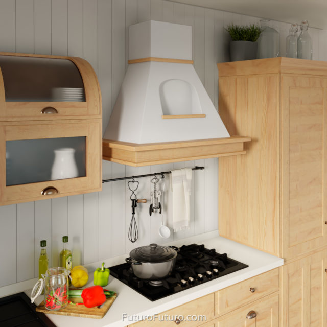 Traditional kitchen countertops oven hood | wood kitchen range hood