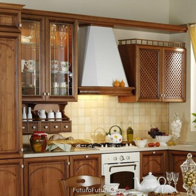 country kitchen cabinets oven hood | wood range hood