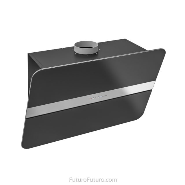 Black designer ducted range hood | 940 CFM vent hood