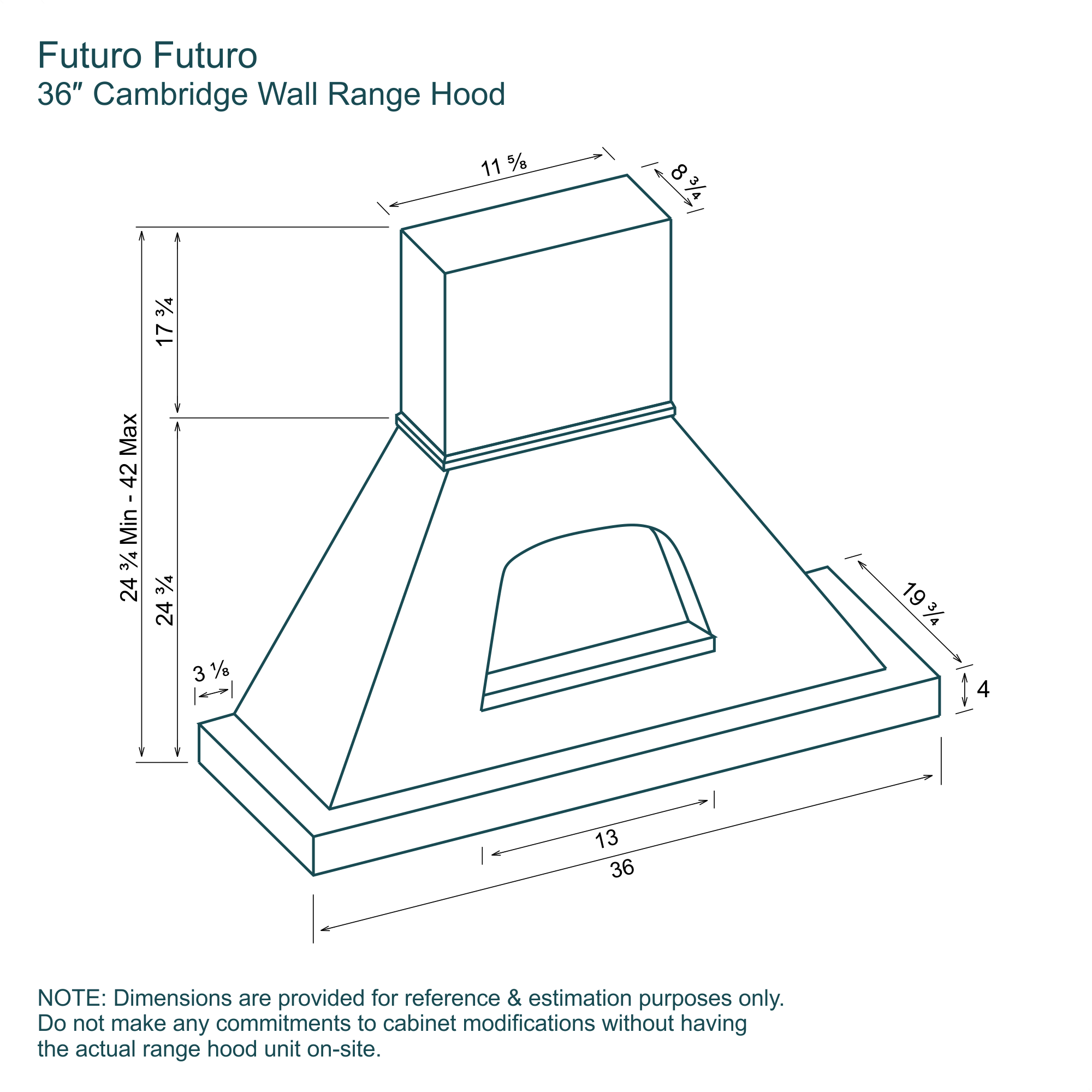 36″ Cambridge Wall Range Hood 15 36″ Cambridge Wall Range Hood - Image 15